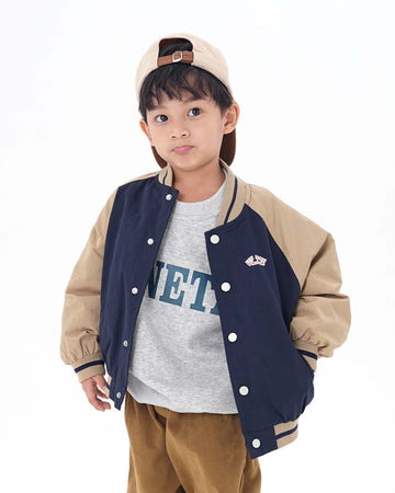 JOPI Kids' Loose Fit Baseball Jacket 1y-6y